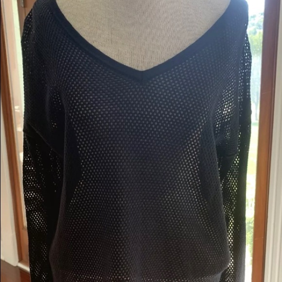 GAP Size Medium Navy Mesh Knit Sweater/Bathing Suite Cover - Picture 1 of 5